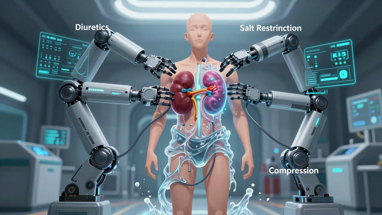 Edema in CKD: How Diuretics, Salt Restriction, and Compression Therapy Work Together